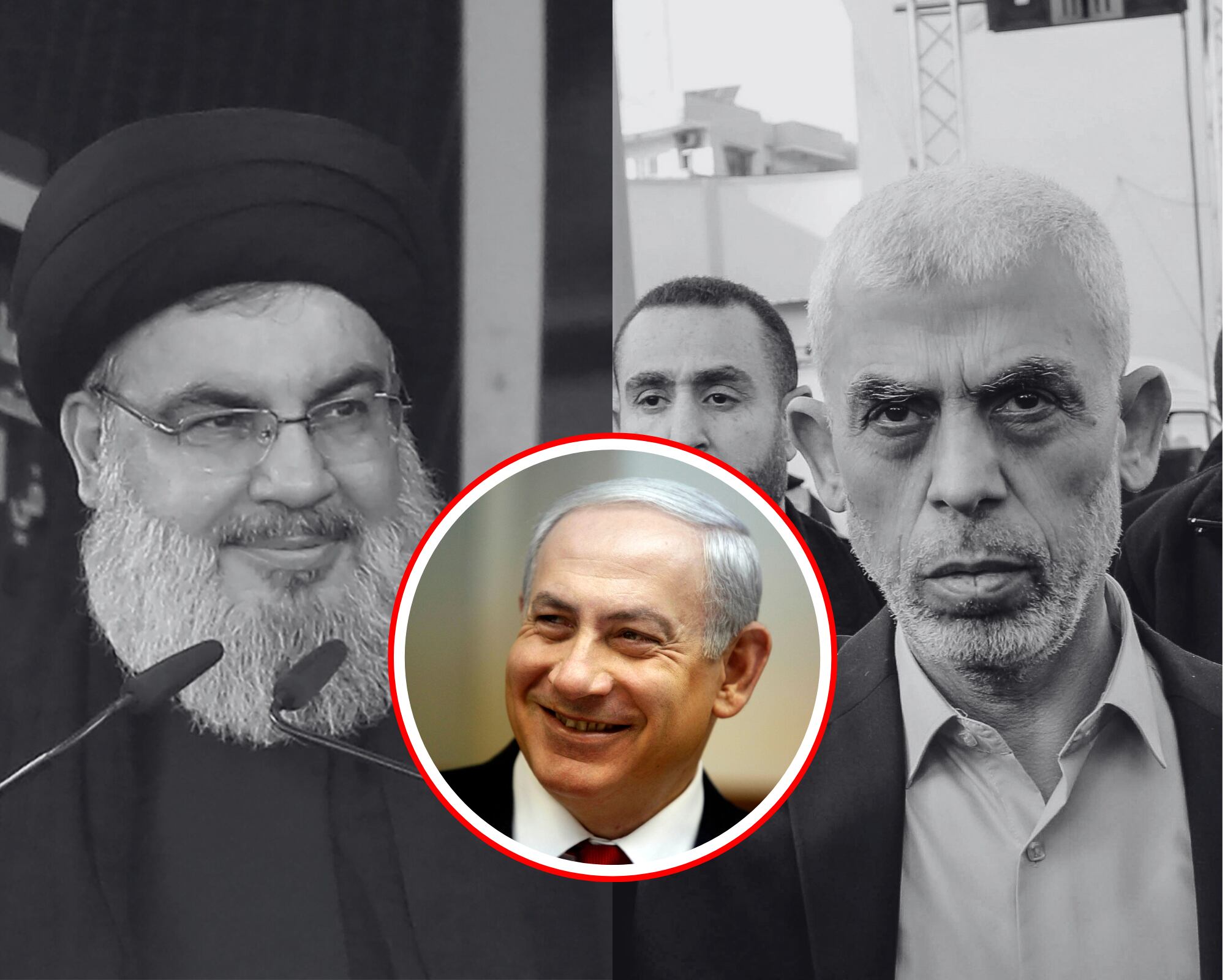 Hassán Nasralah (i) y Yahya Sinwar (d), líderes de Hezbolá y Hamás respectivamente, fueron dados de baja bajo orden del primer ministro israelí, Benjamín Netanyahu.
(Foto: Caracol Radio / Getty )