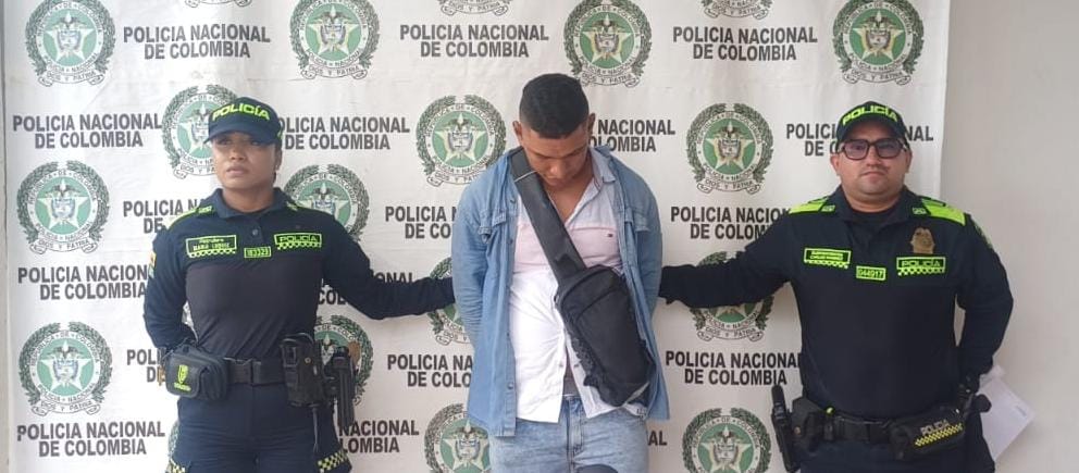 Yonatan Manuel Montes Pérez, capturado por hurto en Magangué. // Policía de Bolívar