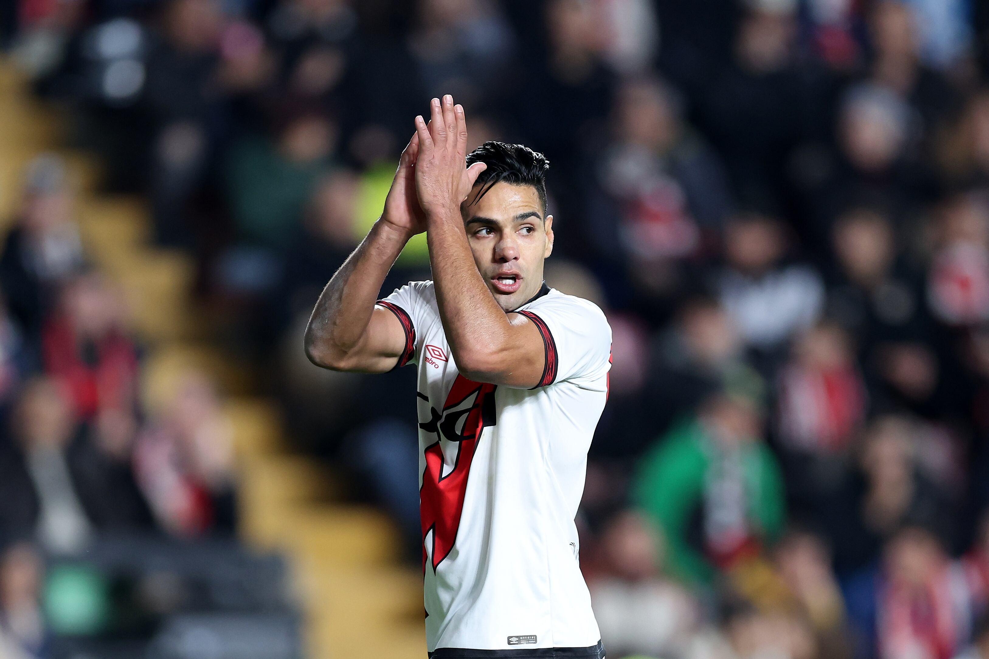 Falcao García, delantero colombiano del Rayo Vallecano. (Photo by Gonzalo Arroyo Moreno/Getty Images)
