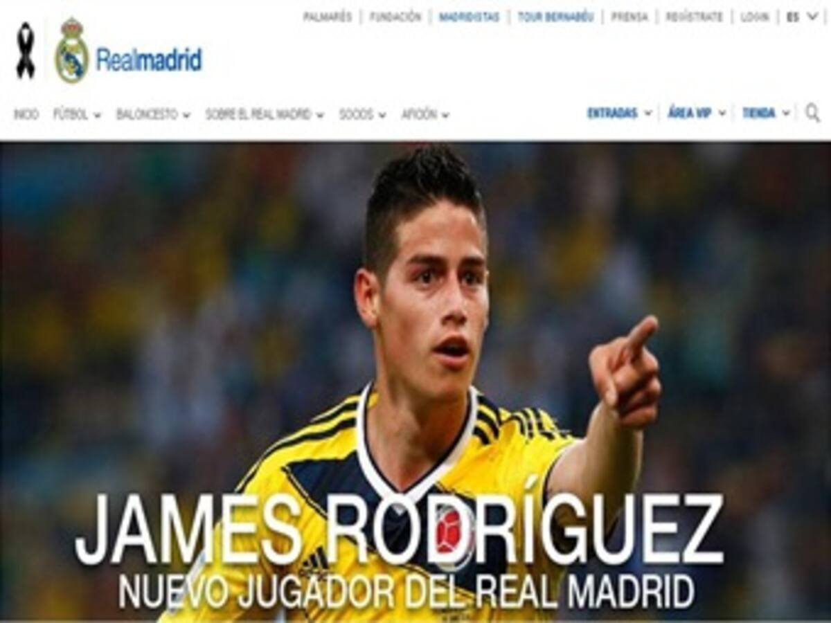 James Rodríguez es oficialmente nuevo jugador del Real Madrid