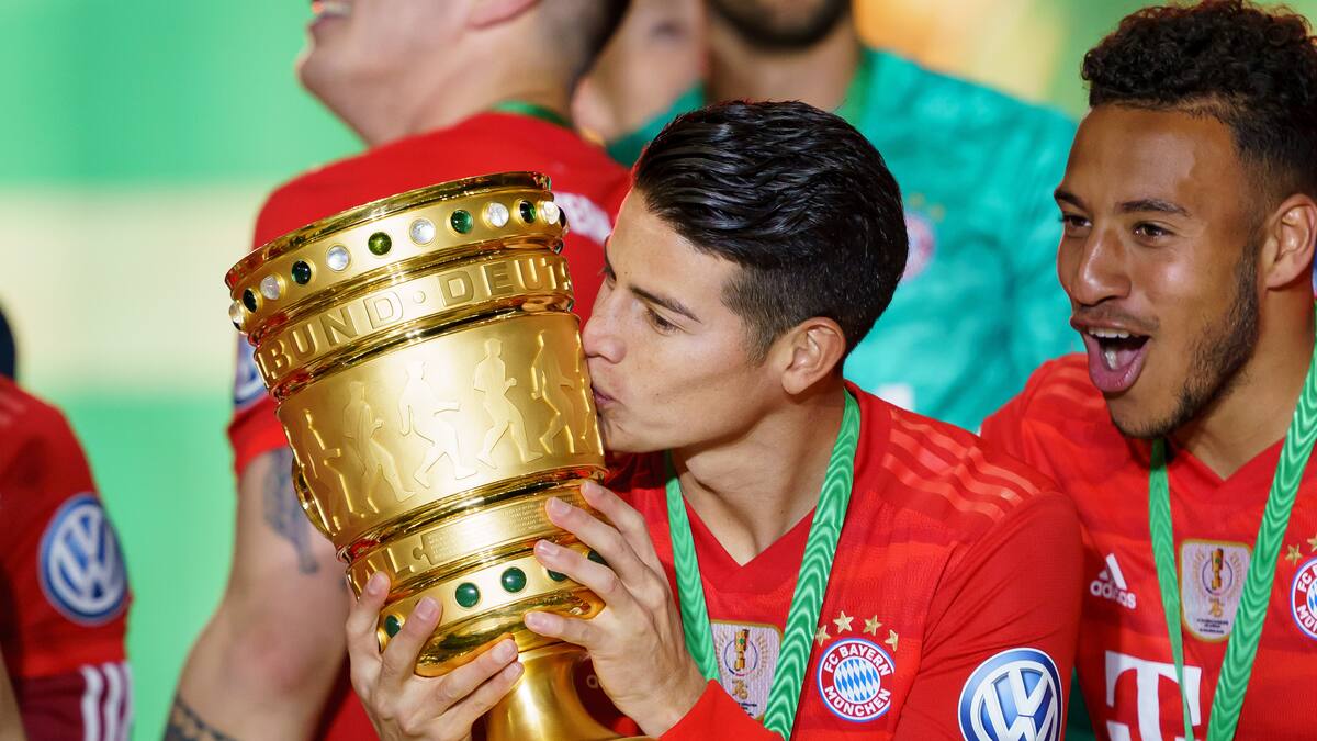 El Bayern Múnich y sus hinchas se acuerdan de James Rodríguez