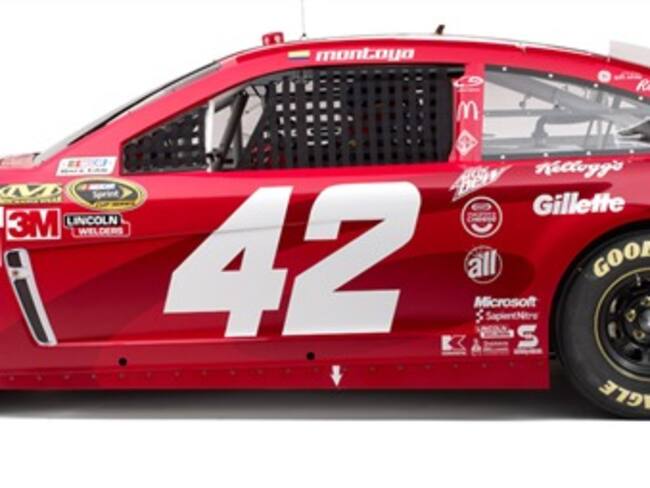 Juan Pablo Montoya fue segundo en la decimotercera válida de Nascar