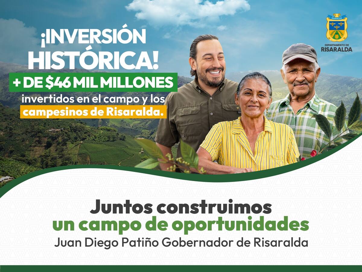 Risaralda invierte más de $46 mil millones para transformar e impulsar el sector agropecuario