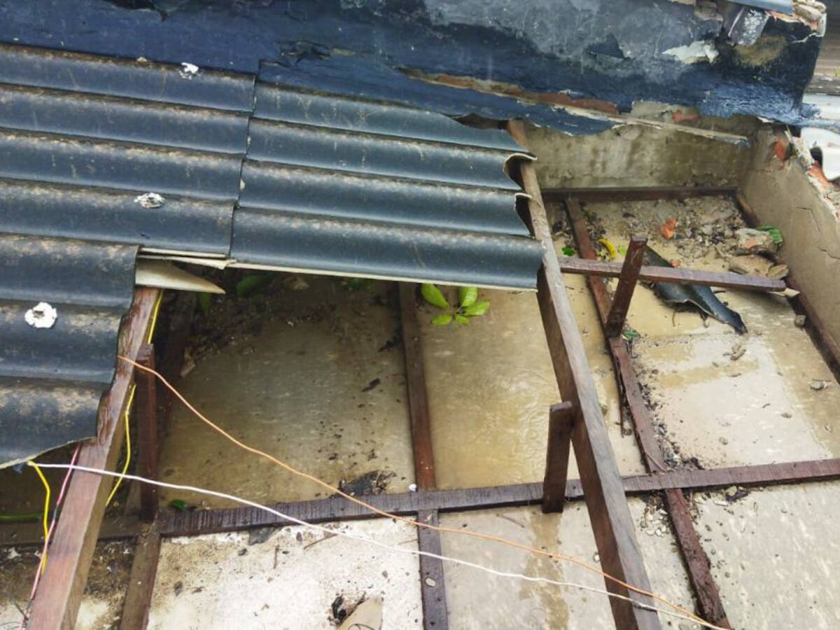 Fuerte vendaval en Apía, Risaralda, dejó 26 familias damnificadas