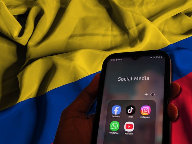 Bandera Colombia, redes sociales. Foto: Getty Images