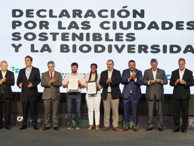 Alcaldes de Latinoamérica en medio del Foro de Biodiverciudades.