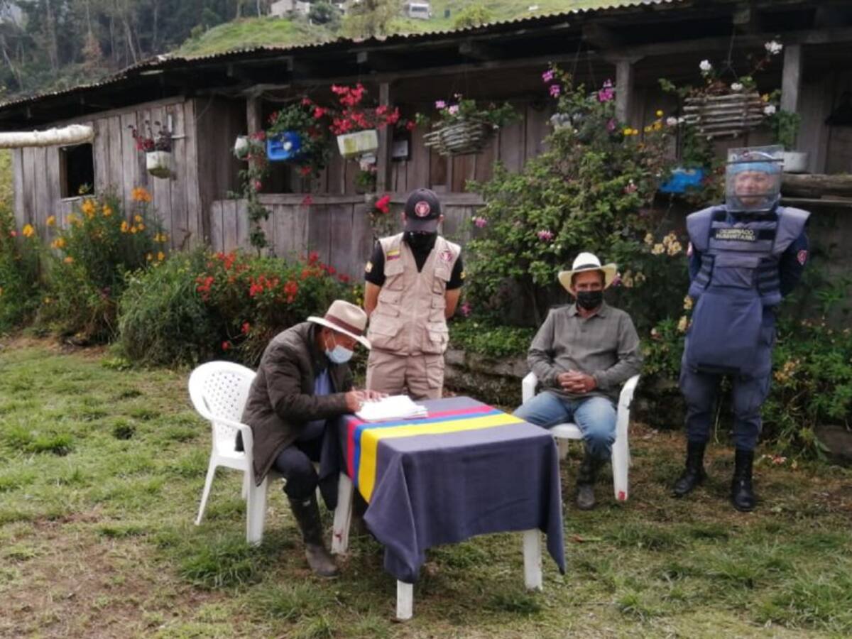 Nuevas zonas libres de minas antipersonas en el Tolima