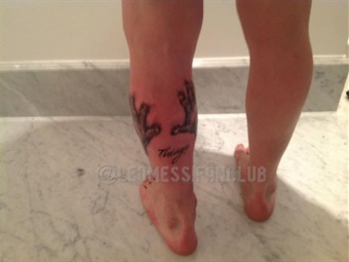 Messi estrena tatuaje