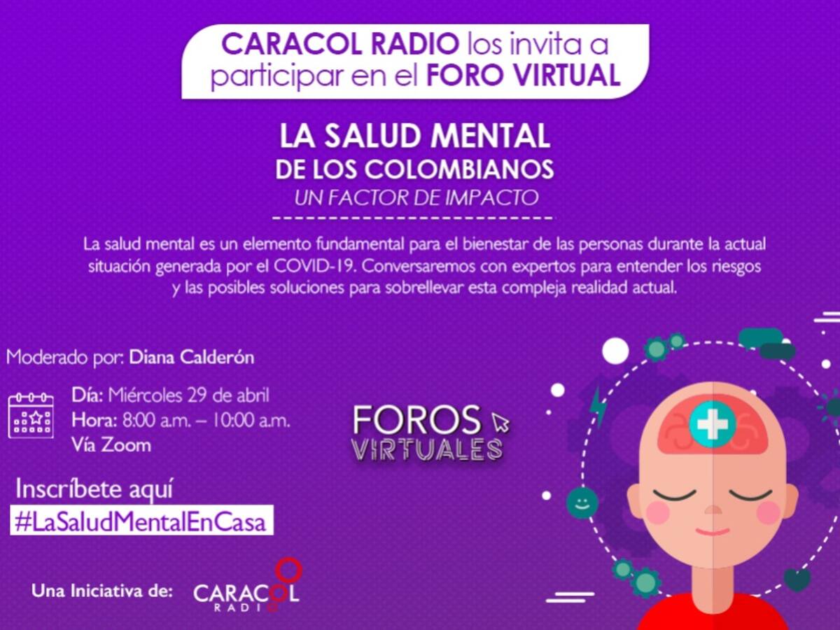 Conversación sobre la salud mental de los colombianos en cuarentena