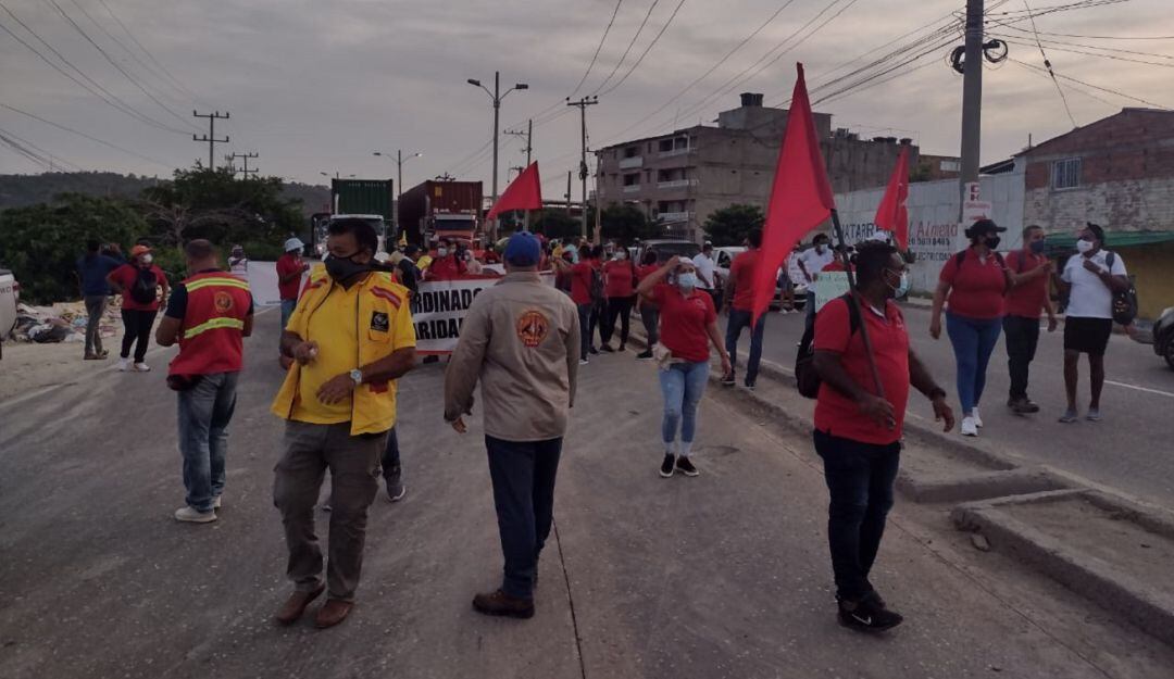 Sindicatos se concentraron exigiendo cambios en el gobierno nacional