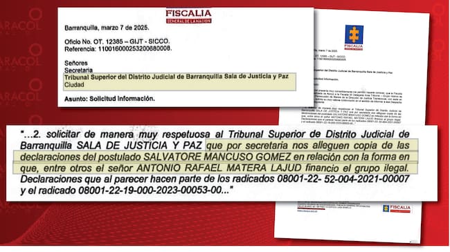 La solicitud de la Fiscalía a la Sala de Justicia y Paz del Tribunal Superior de Barranquilla