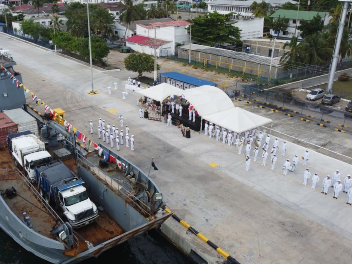 Regresó buque ARC Golfo de Urabá tras apoyar reconstrucción en Providencia