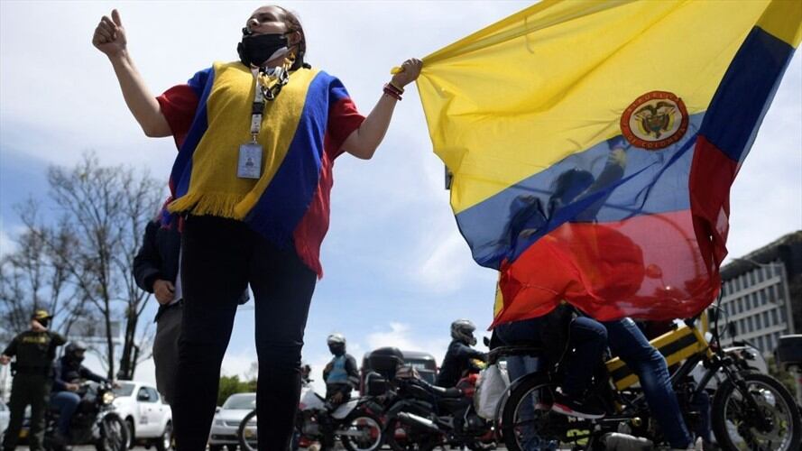 “Hay movilizaciones y bloqueos en muchas vías del país”: ministra Ángela María Orozco. Foto: Getty Images / RAUL ARBOLEDA
