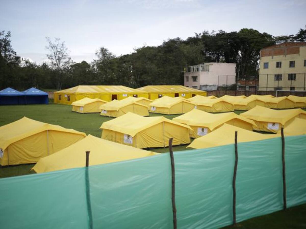 Más de 26 venezolanos salieron del campamento humanitario en Engativá