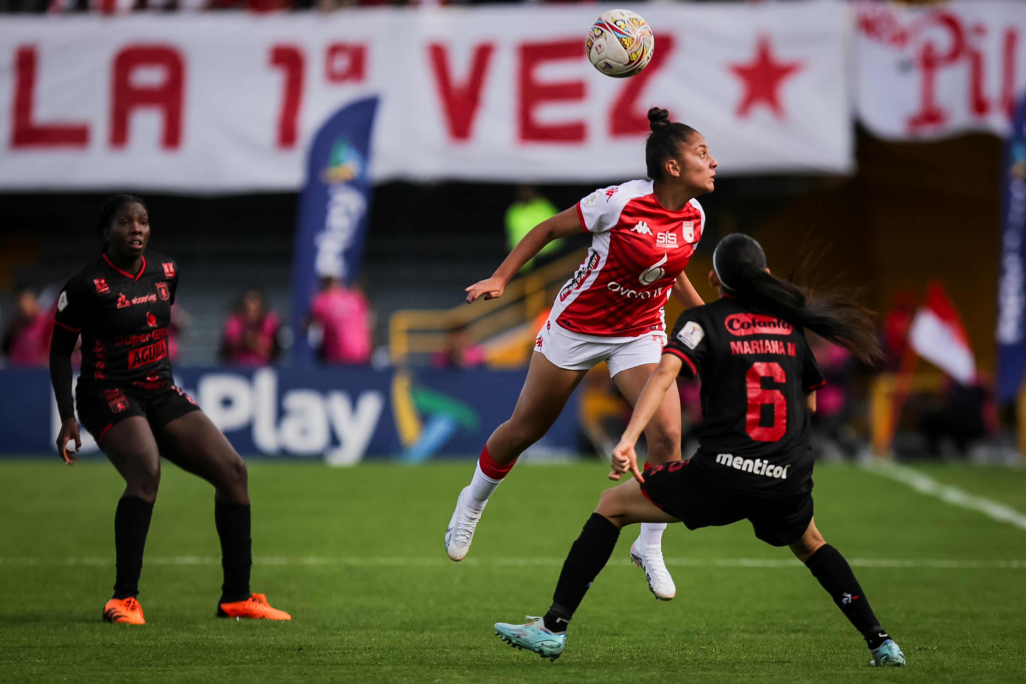 Final de la Liga Femenina entre Independiente Santa Fe y America de Cali. (Colprensa - Mariano Vimos)
