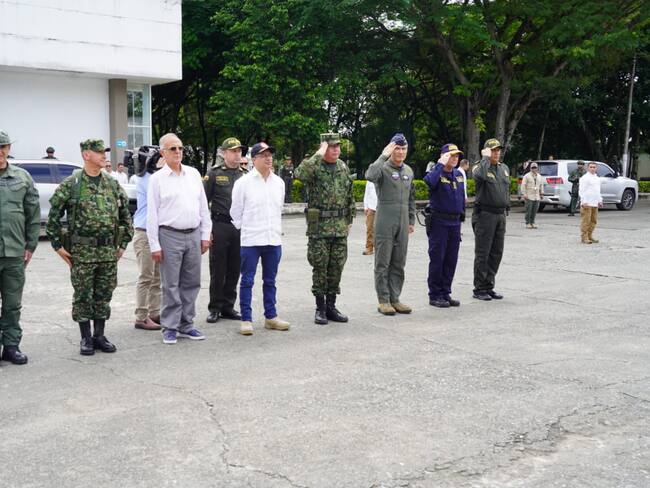 Consejo de seguridad con el presidente Gustavo Petro en Tuluá / Foto: Tercera Brigada del Ejército Nacional