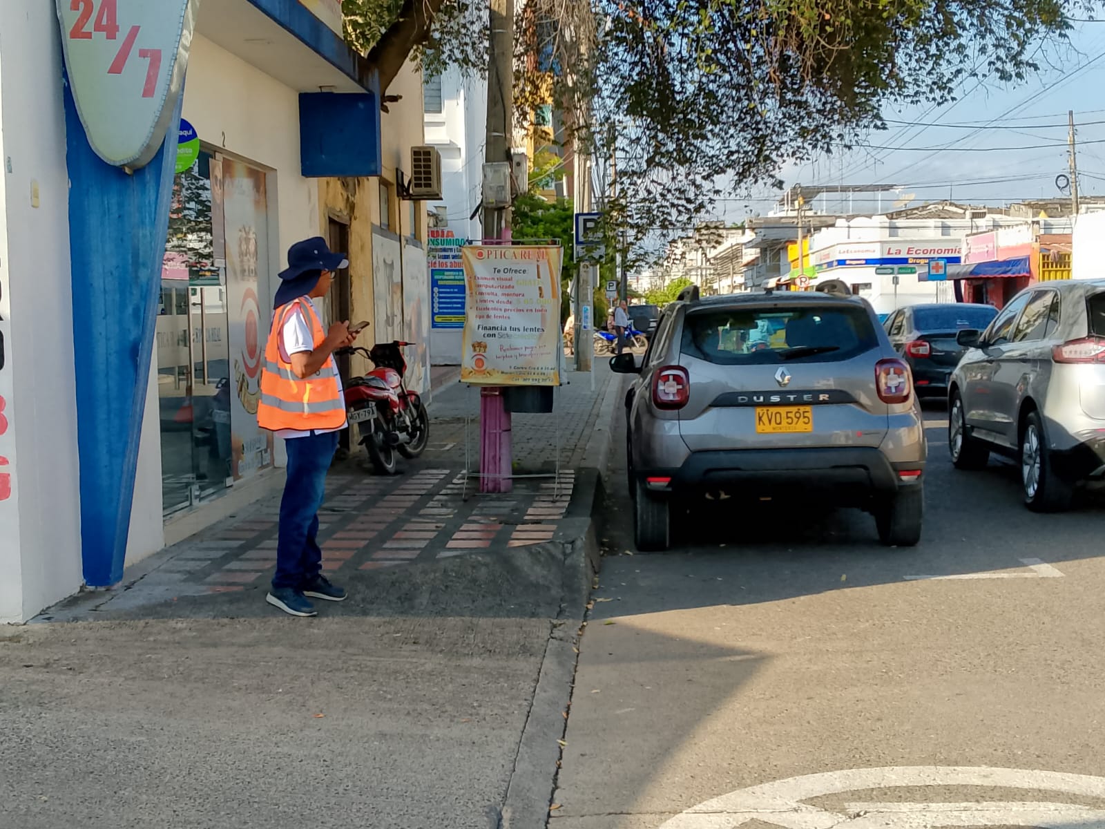 Zonas de Estacionamiento Regulado (ZER) en Montería. Foto: cortesía/Hugo Romero.