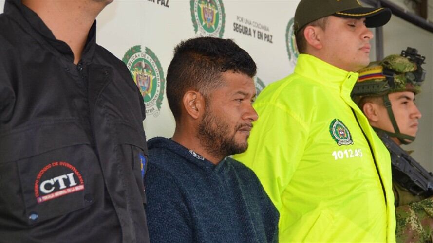 Las autoridades capturaron a Jorge Enrique Salazar Jiménez, alias Salazar, quien sería el comandante urbano del frente occidente del Clan del Golfo. Foto: Policía Antioquia