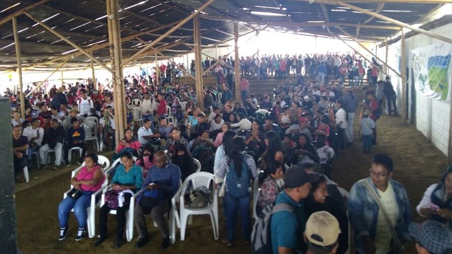 Se logró un acuerdo que permitió levantar la movilización de La María, Piendamó. Foto: Sucesos Cauca