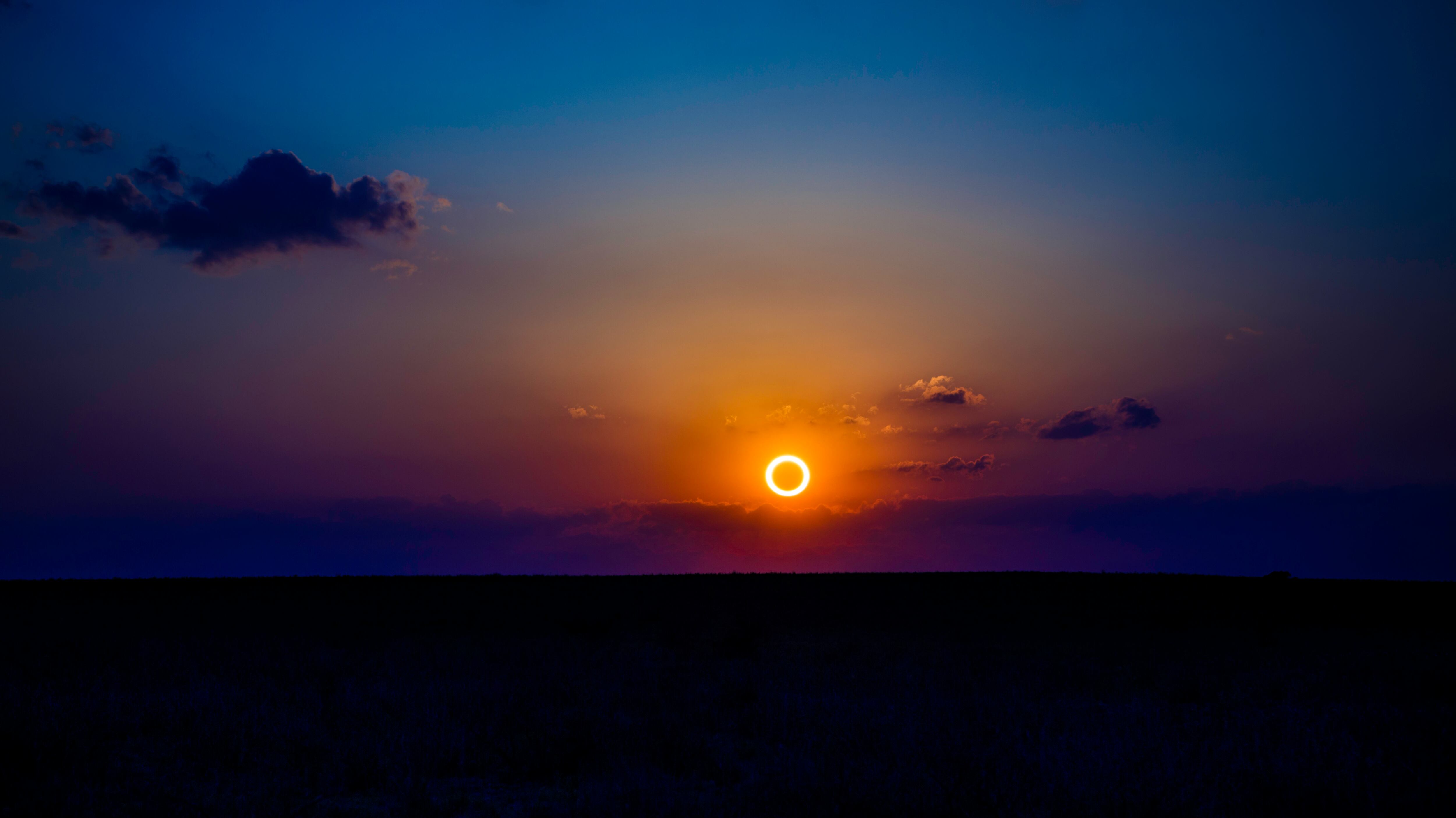 Eclipse solar anular 14 de octubre de 2023. Vía Getty Images.