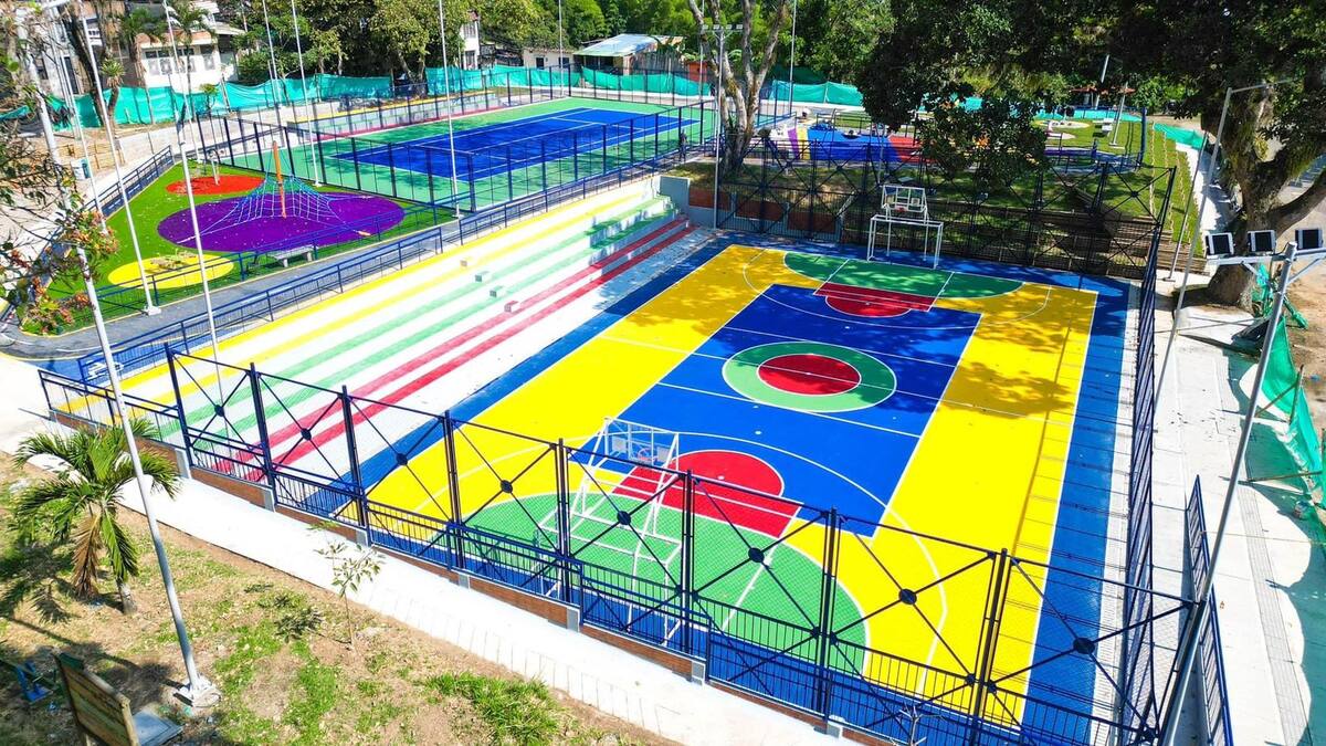 Así quedó el parque Sacúdete del barrio Viveros de Ibagué