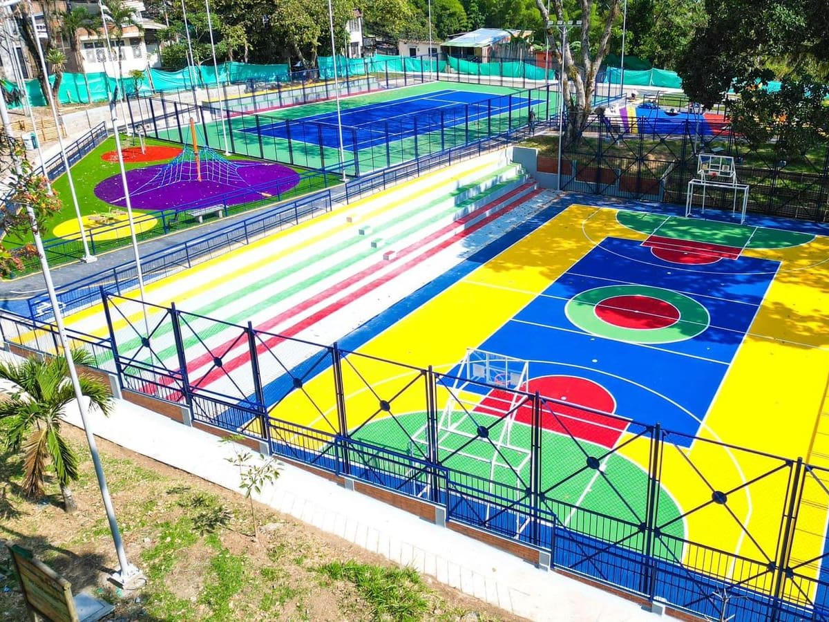 Así quedó el parque Sacúdete del barrio Viveros de Ibagué