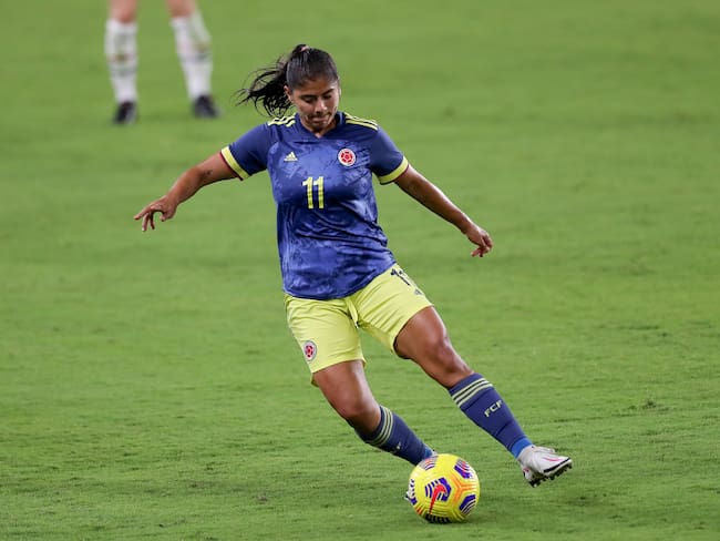 Catalina Usme, figura de la Selección Colombia femenina. (Photo by Alex Menendez/Getty Images)