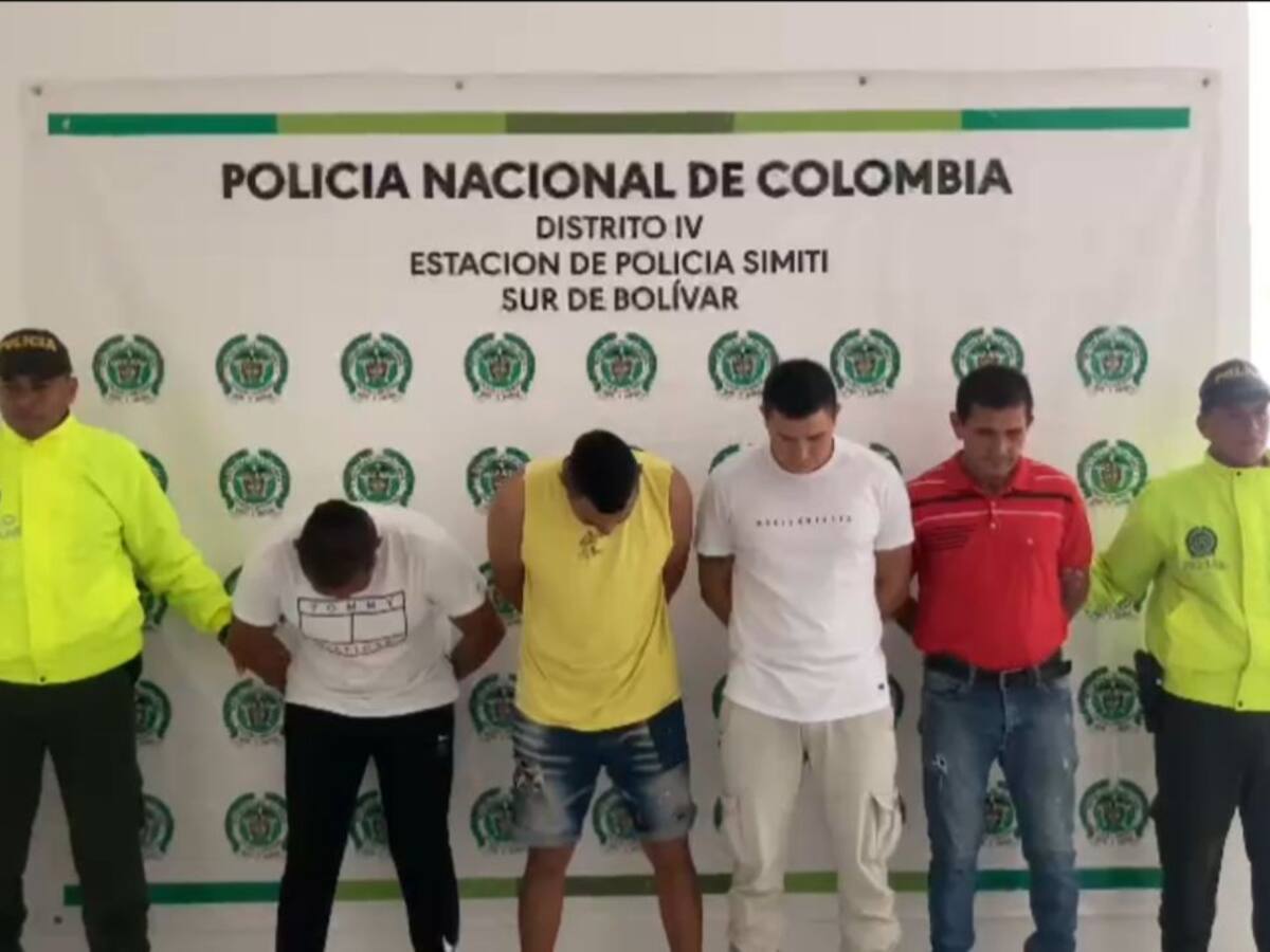 Cayeron cinco presuntos integrantes de una banda expendedora de drogas en Bolívar