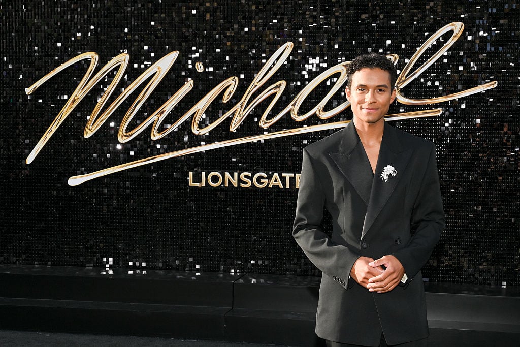 Jaafar Jackson at the "Michael" Los Angeles Premiere held at The Dolby Theatre on April 20, 2026 in Los Angeles, California. (Photo by Michael Buckner/Variety via Getty Images)
