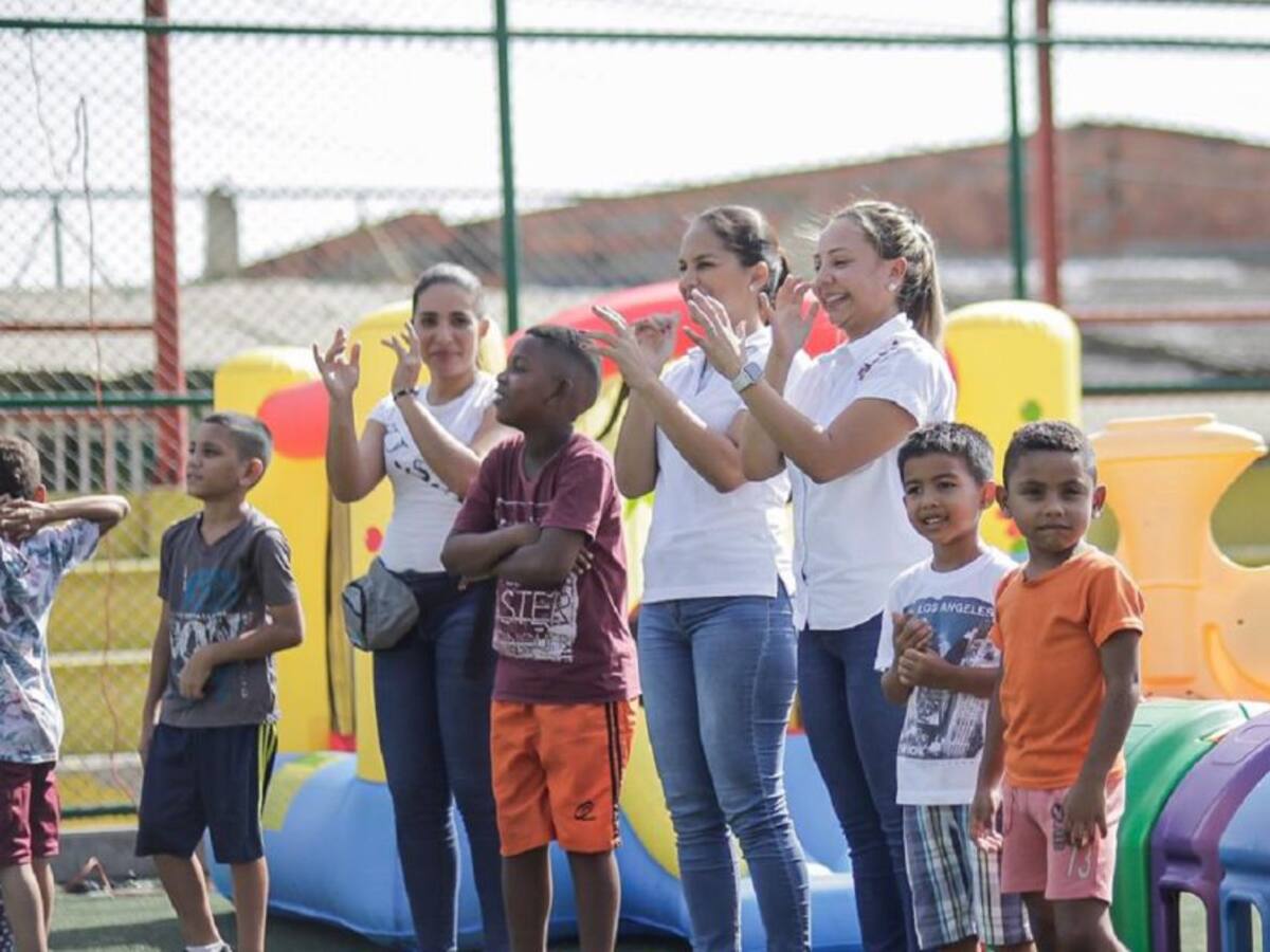 Barrio La María en Cartagena, disfrutó de la Ludoteca Viajera