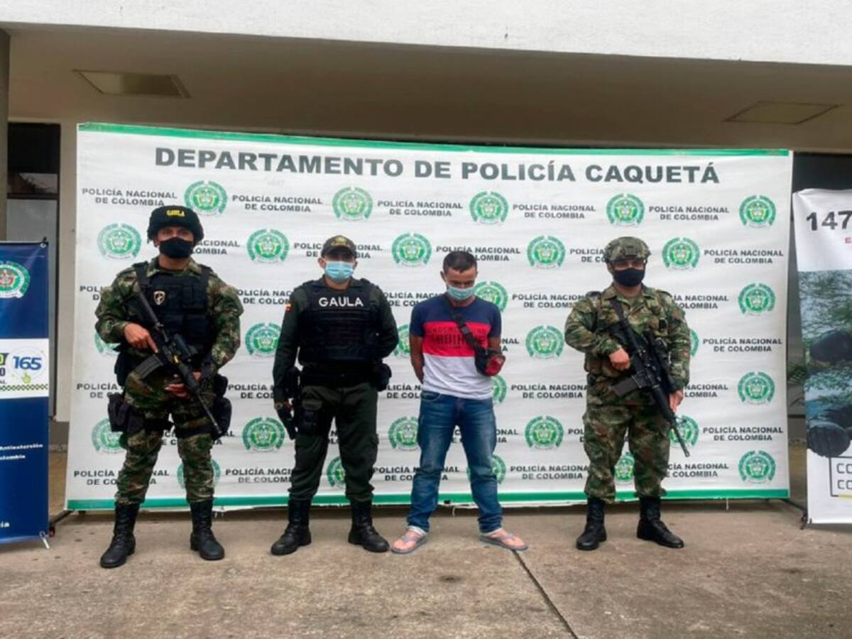 Alias ‘Luisito’ fue capturado en el Caquetá