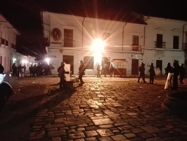 Toque de queda en Popayán por desmanes en el centro histórico