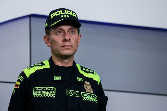 General de la Policía Henry Sanadria. Foto: Colprensa-Mariano Vimos