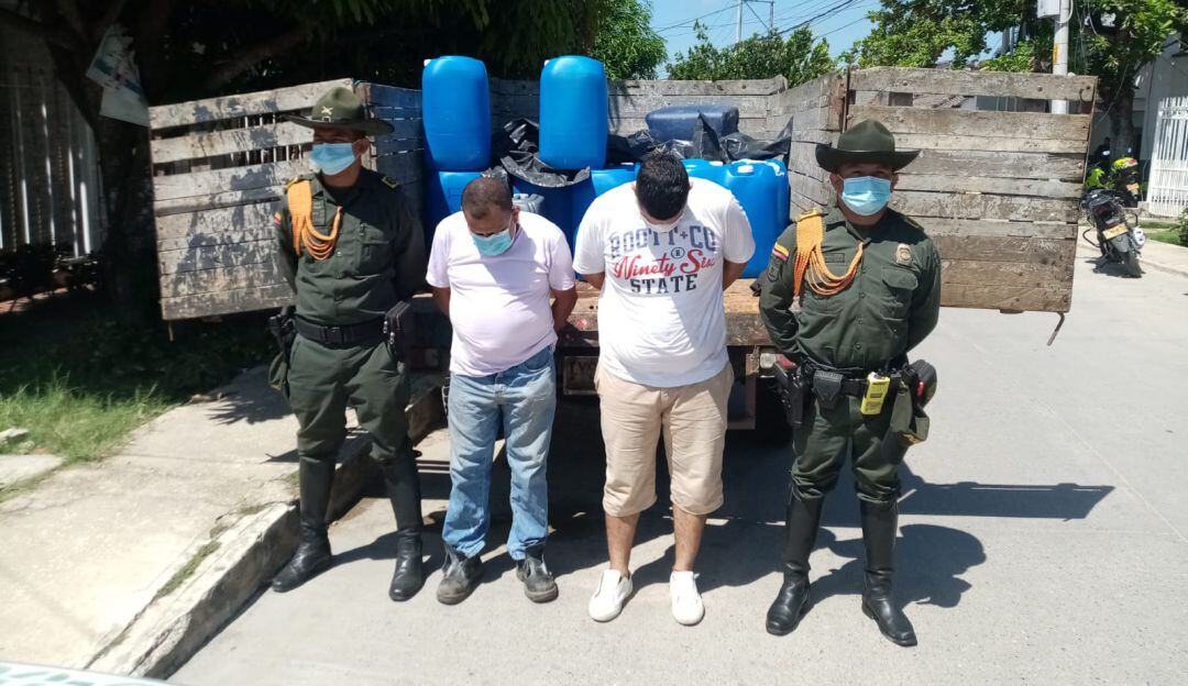 Capturados por transportar el químico