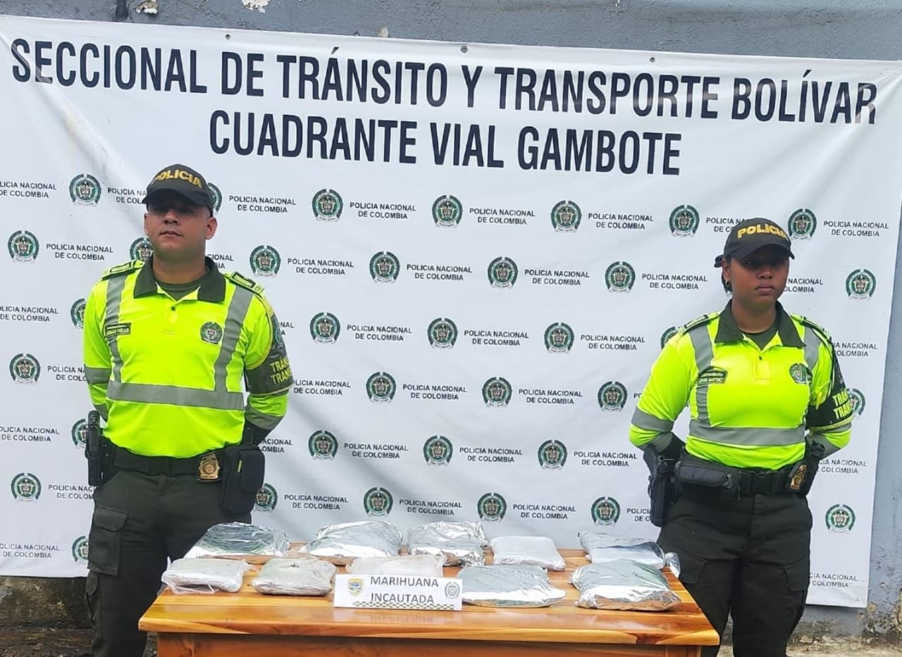 Incautan más de 4.700 dosis de marihuana en las carreteras de Bolívar