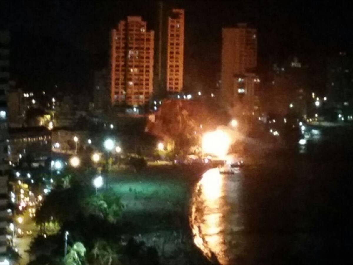 Incendio consume a el Parque Acuático de El Rodadero en Santa Marta