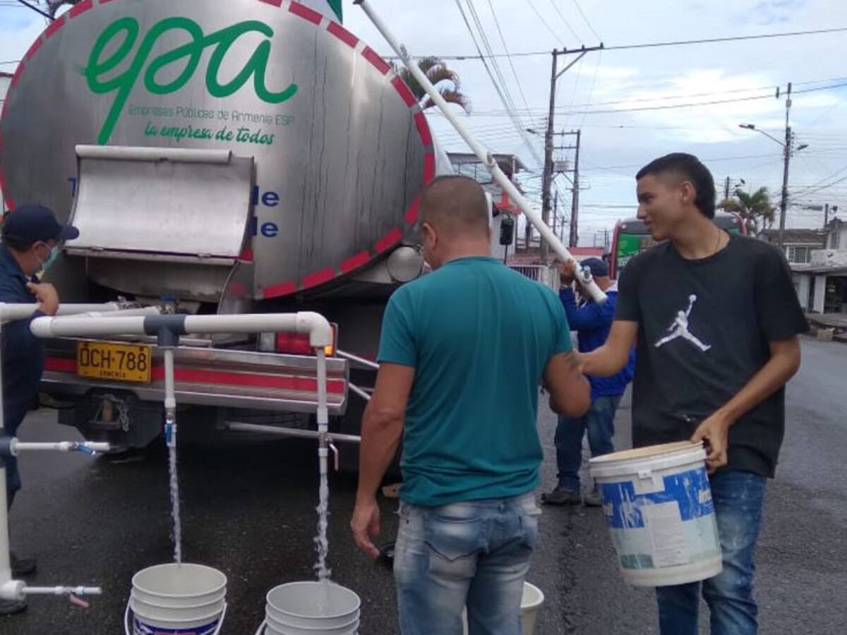 Normalizado el servicio de agua en comuna 2 de Armenia