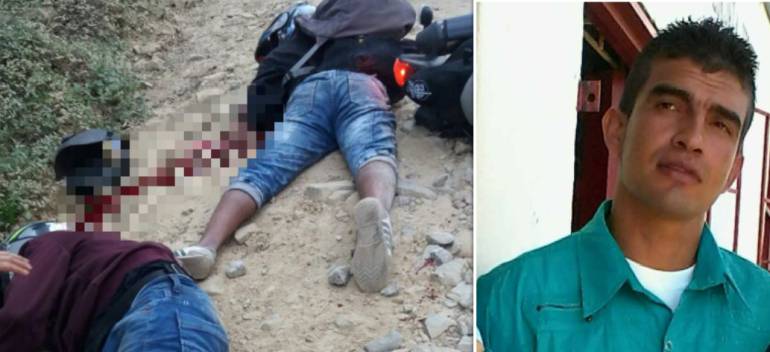 A los dos mineros los ultimaron en zona rural de Marmato. En la imagen aparece Carlos Osorio, una de las víctimas. 