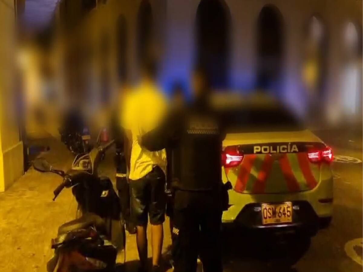 Dos adolescentes aprehendidos en Cartagena por presunto hurto a turista extranjera
