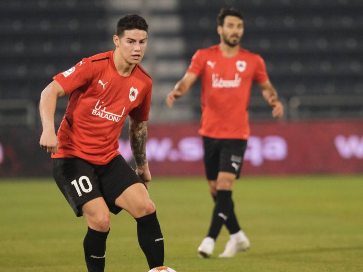 Asistencia de James Rodríguez en regreso al triunfo de Al-Rayyan