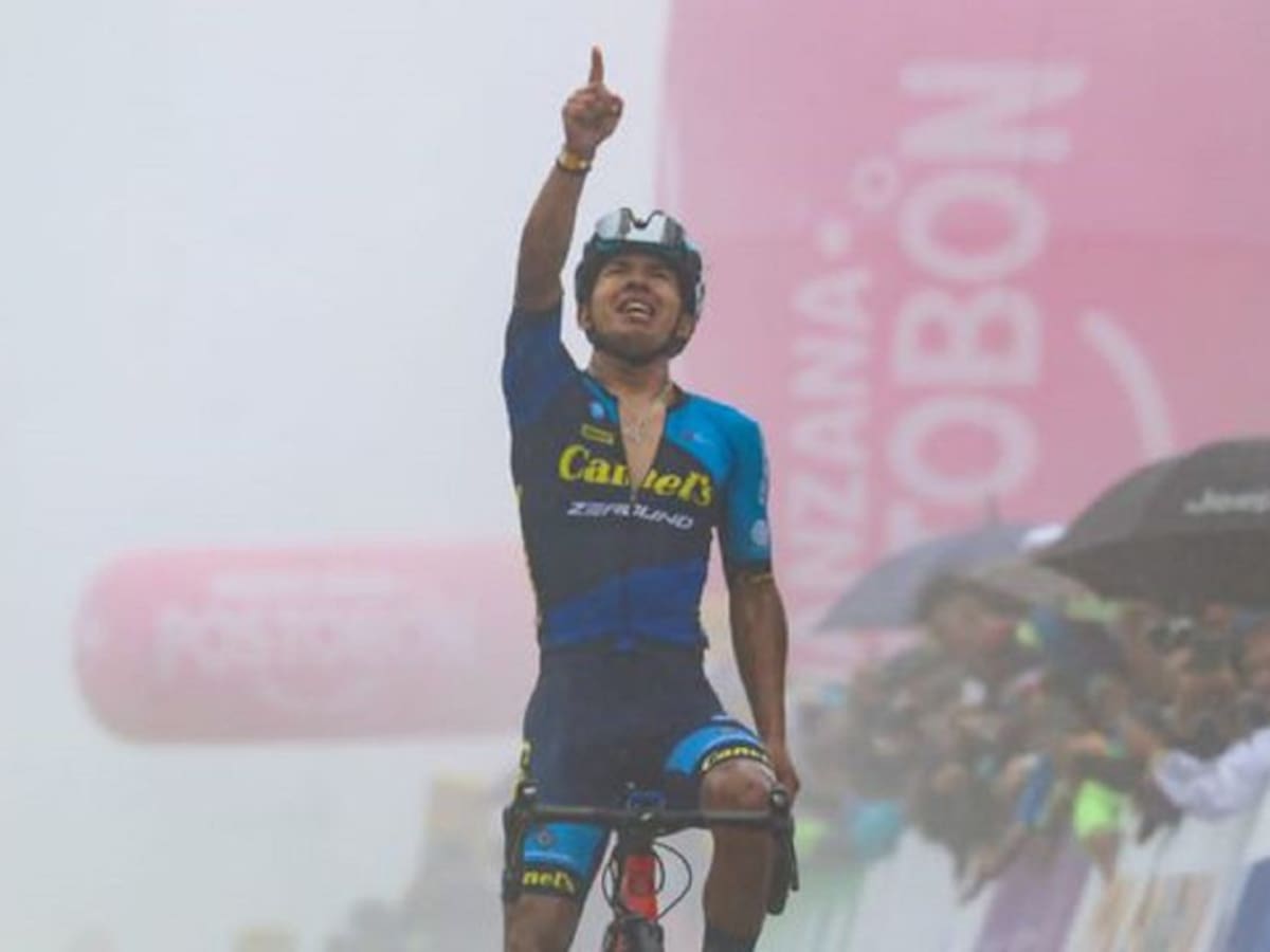 Edgar Cadena ganó la etapa reina de la Vuelta a Colombia