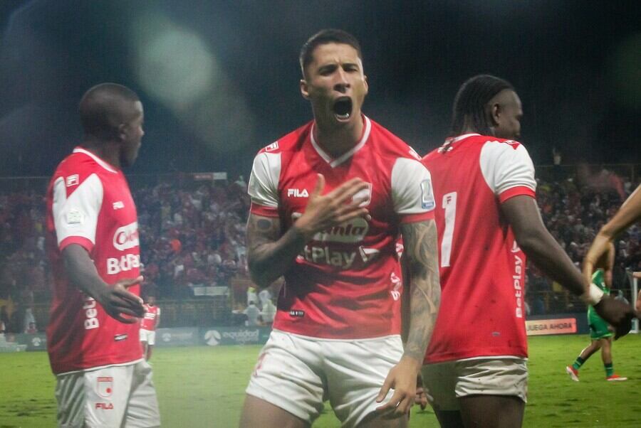 Agustín Rodríguez fue protagonista en la victoria de Santa Fe / Colprensa