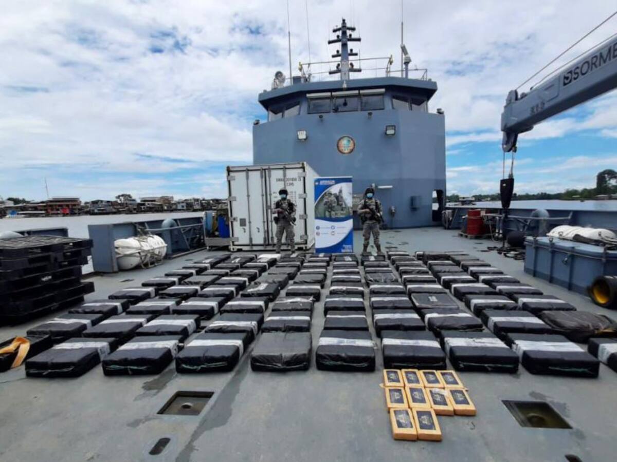 Disidentes de las Farc perdieron un semisumergible repleto de cocaína