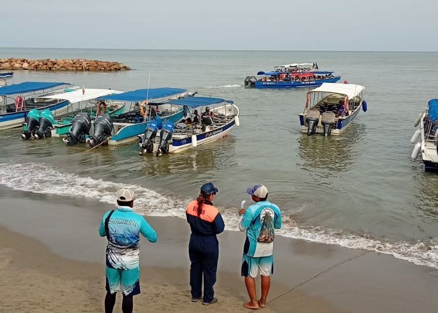 DIMAR refuerza los controles de seguridad en Coveñas y el Golfo de Morrosquillo por semana de receso escolar. Foto: Dimar.