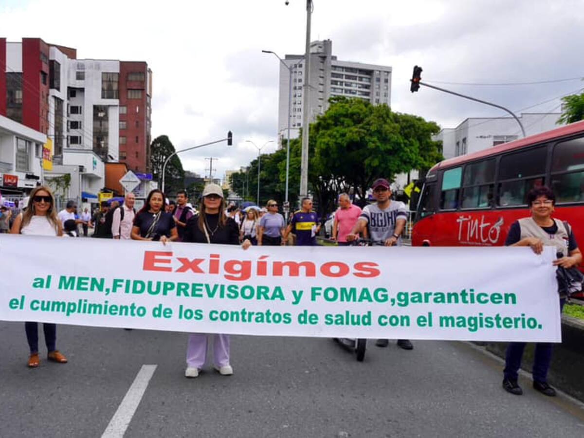 Paro de maestros en Quindío y la movilización regional de 48 horas, exigen mejor atención en salud