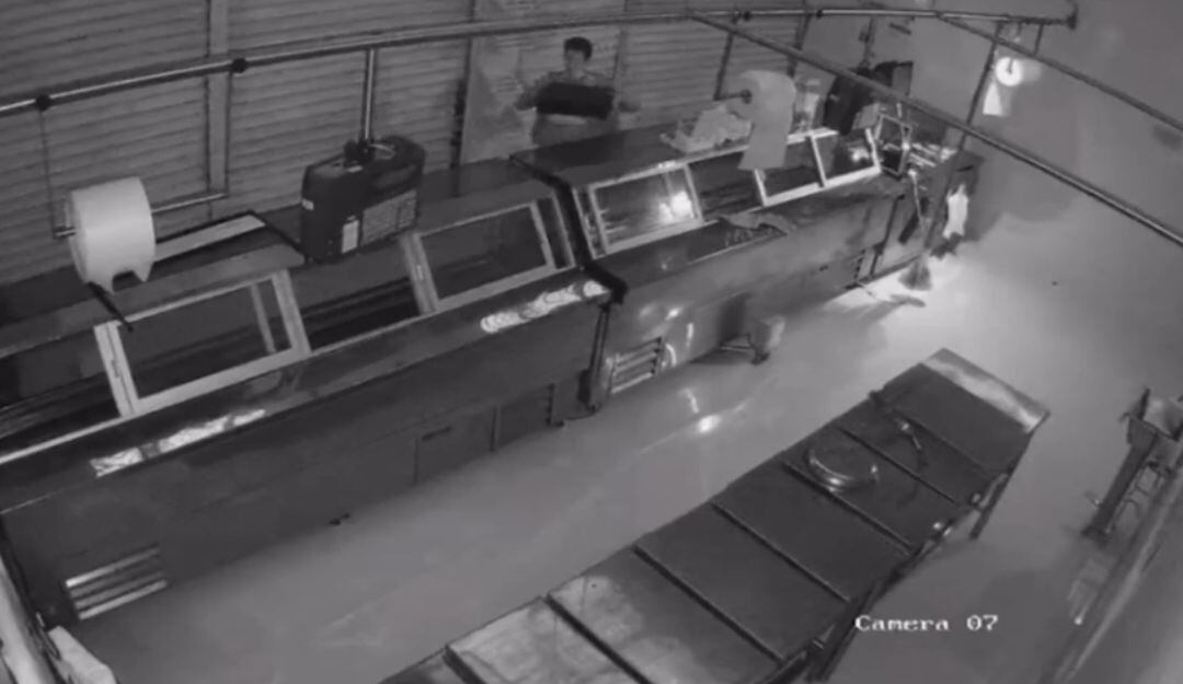 Ladrón al interior de un establecimiento de comercio 