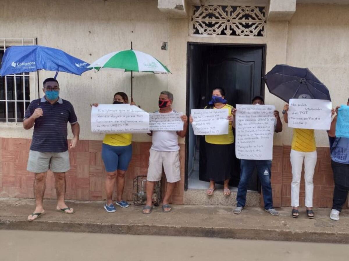 En Cartagena protestan por obras de un proyecto inmobiliario