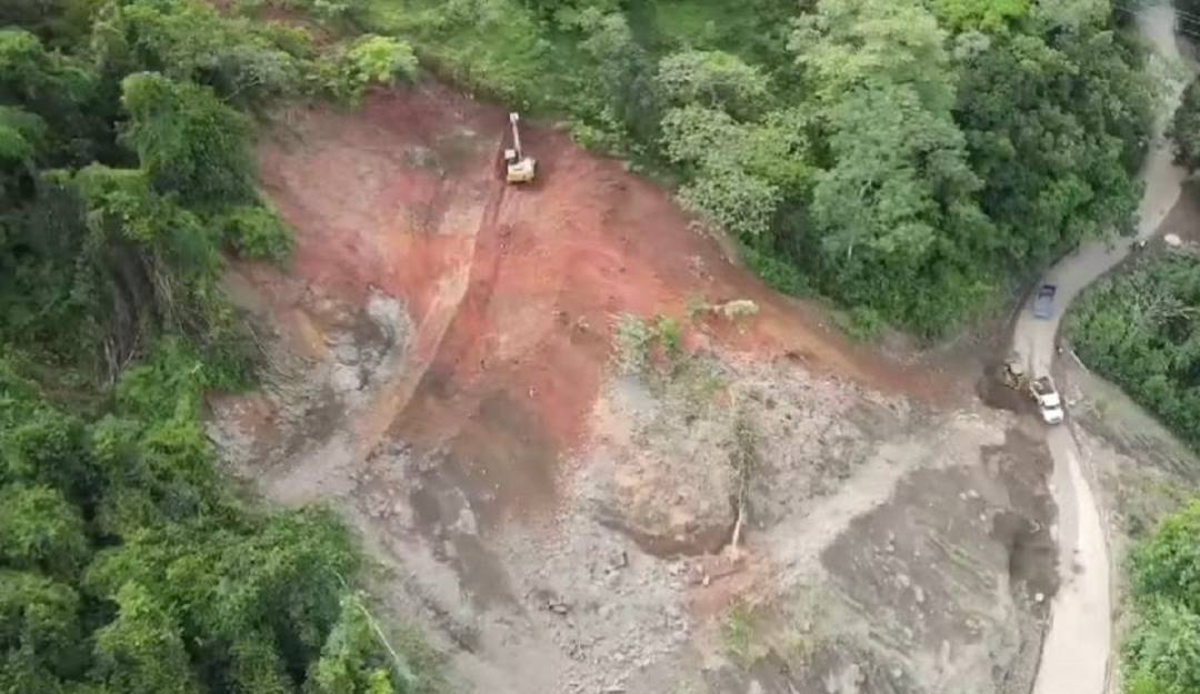Deslizamientos de tierra, tienen bloqueadas algunas vías de Norcasia, Caldas. Crédito: Alcaldía de Norcasia.