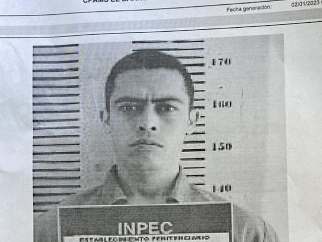 Braian Orlando Cardona Marín, fugado de la cárcel de Cómbita en Boyacá