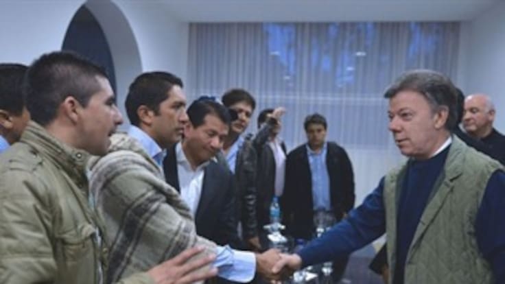 Santos se reúne con gobernadores para analizar acuerdos con campesinos
